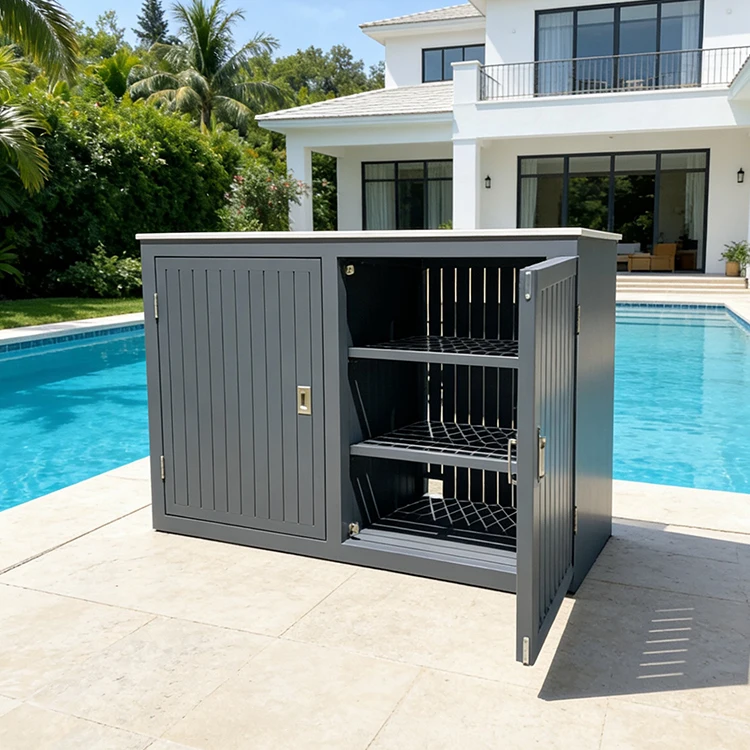 

Outdoor Furniture Restaurant Storage Cabinet Outdoor Towel Cabinet Hotel Service Outdoor Garden Swimming Pool Cabinet