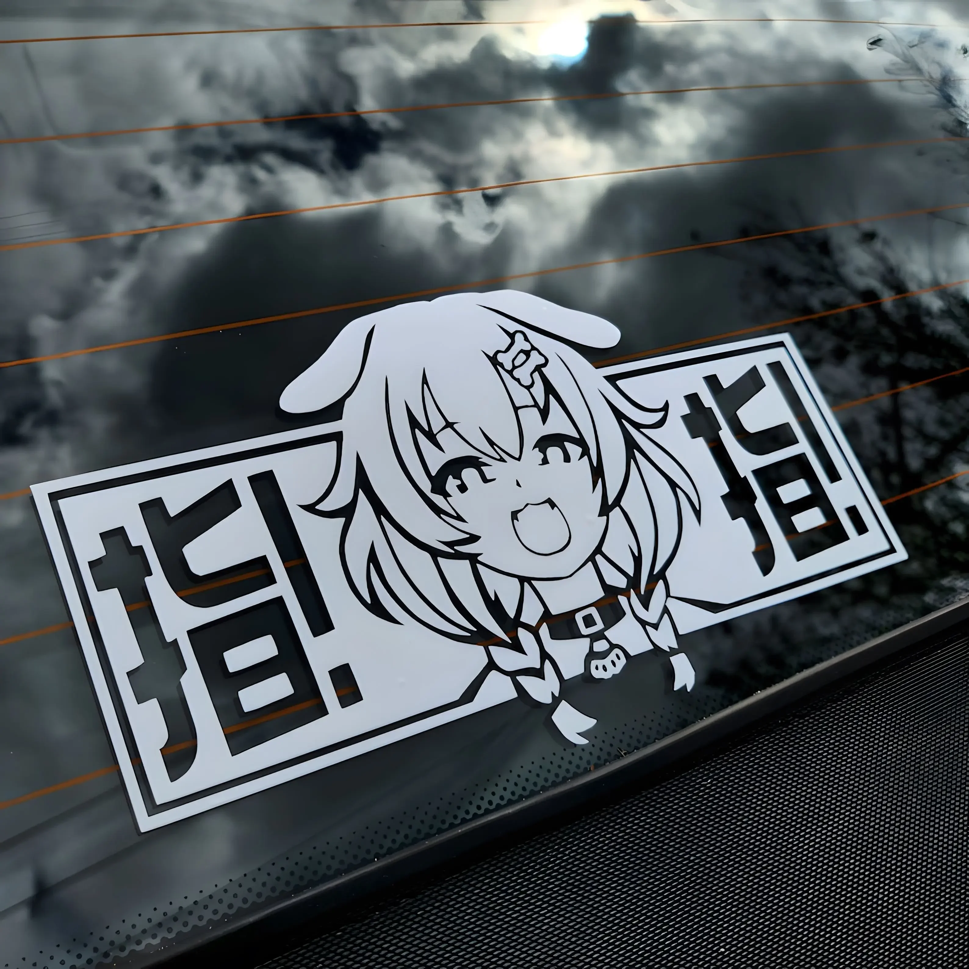 Stiker mobil Anime lucu Die Korone Inugami stiker vinil stiker Hololive Vtuber Kawaii anjing Streamer holjp Anime Waifu zaitun