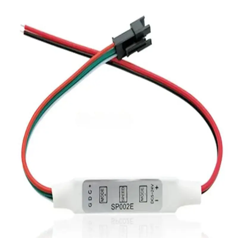 SP002E 3-Key RGB LED Controller - USB/DC In, 5-12V, For Dream Color LED Strips