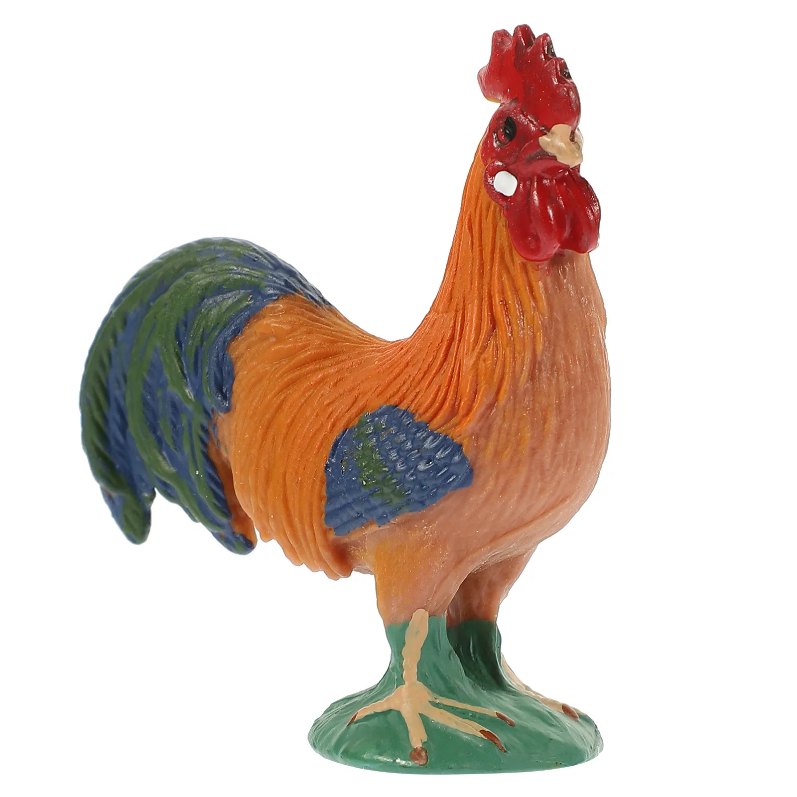 

Emulation Rooster Simulation Decor Creative Farming Ornament Yard Poultry Sculpture Lifelike Rooster Statue Home Garden