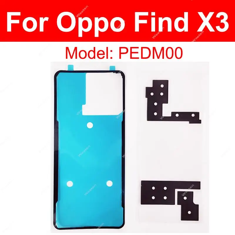 1 Set Back Battery Cover Adhesive For OPPO Find X3 X5 X6 Pro Rear Housing Battery Cover Sticker Parts