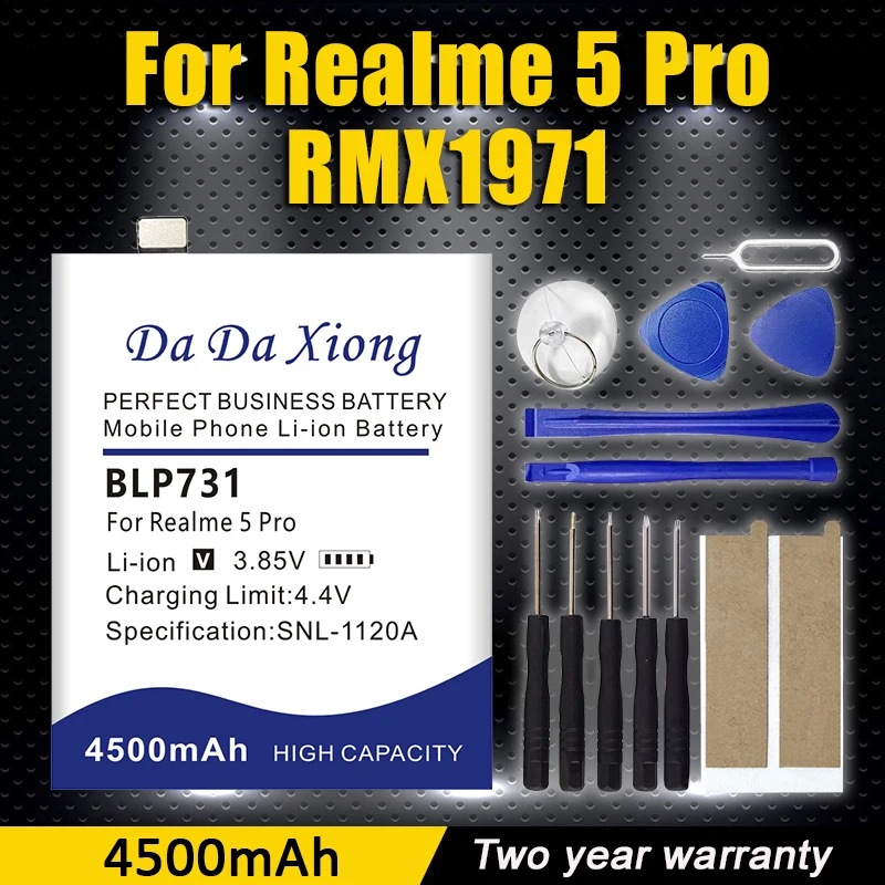

High Quality BLP731 4500mAh For REALME 5 PRO Lithium Ion Batteries with Free Tools Phone Replacement Battery
