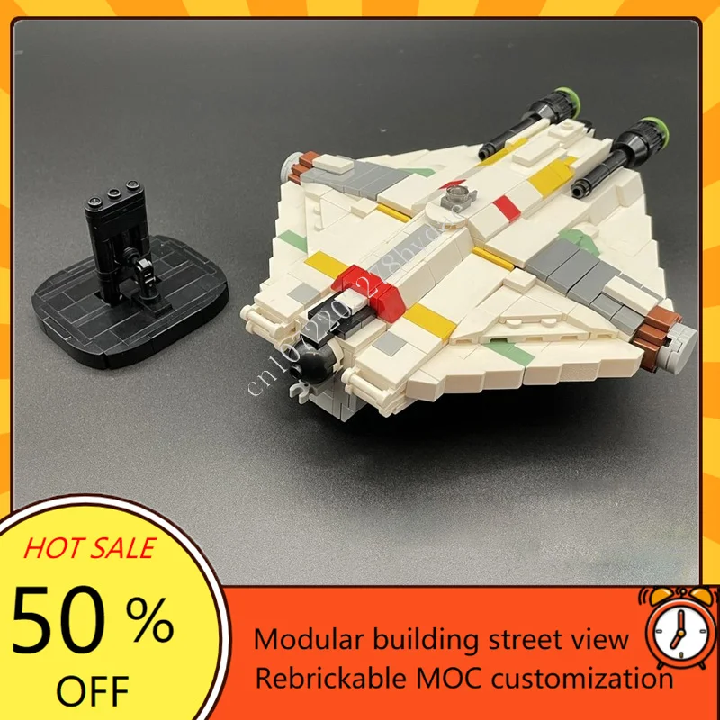 733 pièces le fantôme 1:200 échelle guerre spatiale militaire MOC navire spatial modèle de combat Puzzle personnalisé Architecture bricolage assemblage modèle jouet cadeau