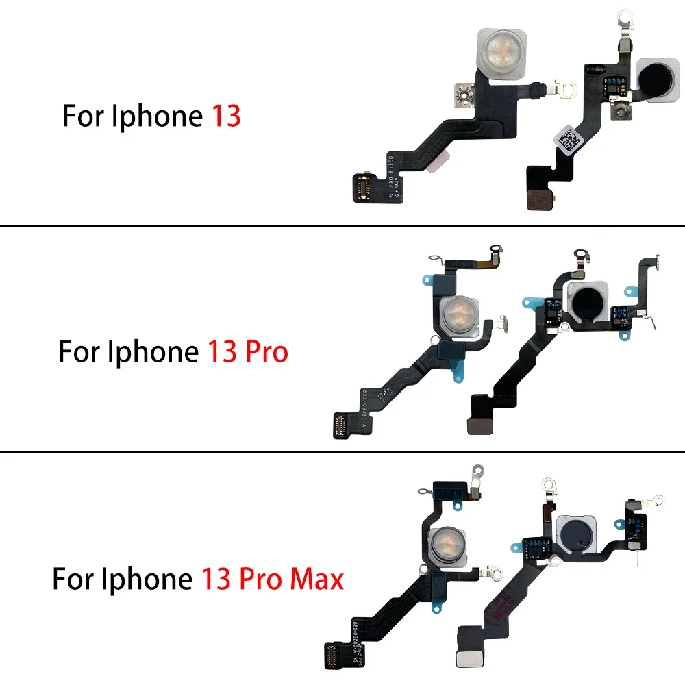 

20Pcs/lots For Iphone 12 13 Pro Max mini Proximity Distance Ambient Flash Light Sensor LED Flex Cable Replacement Parts