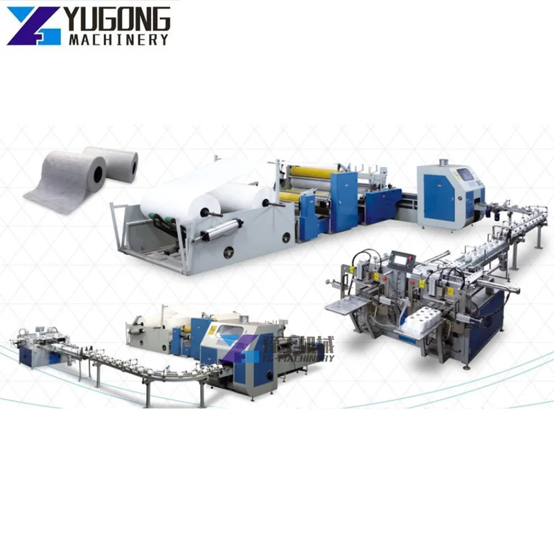 Automatic Toilet Tissue Paper Making Machine Kitchen Towel Production Line High Quality Toilet Tissue Paper Making Machine