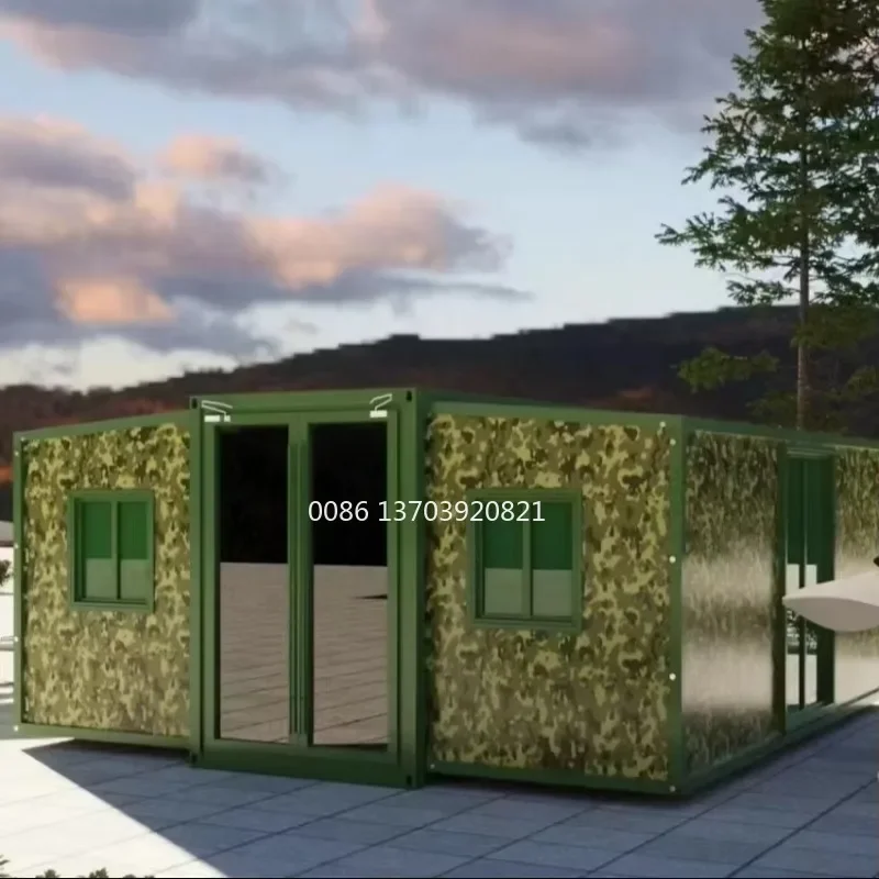 Extended Folding Prefab Container Home 40 Ft Folding Living Container/expandable Cabin Folding Container House Modern