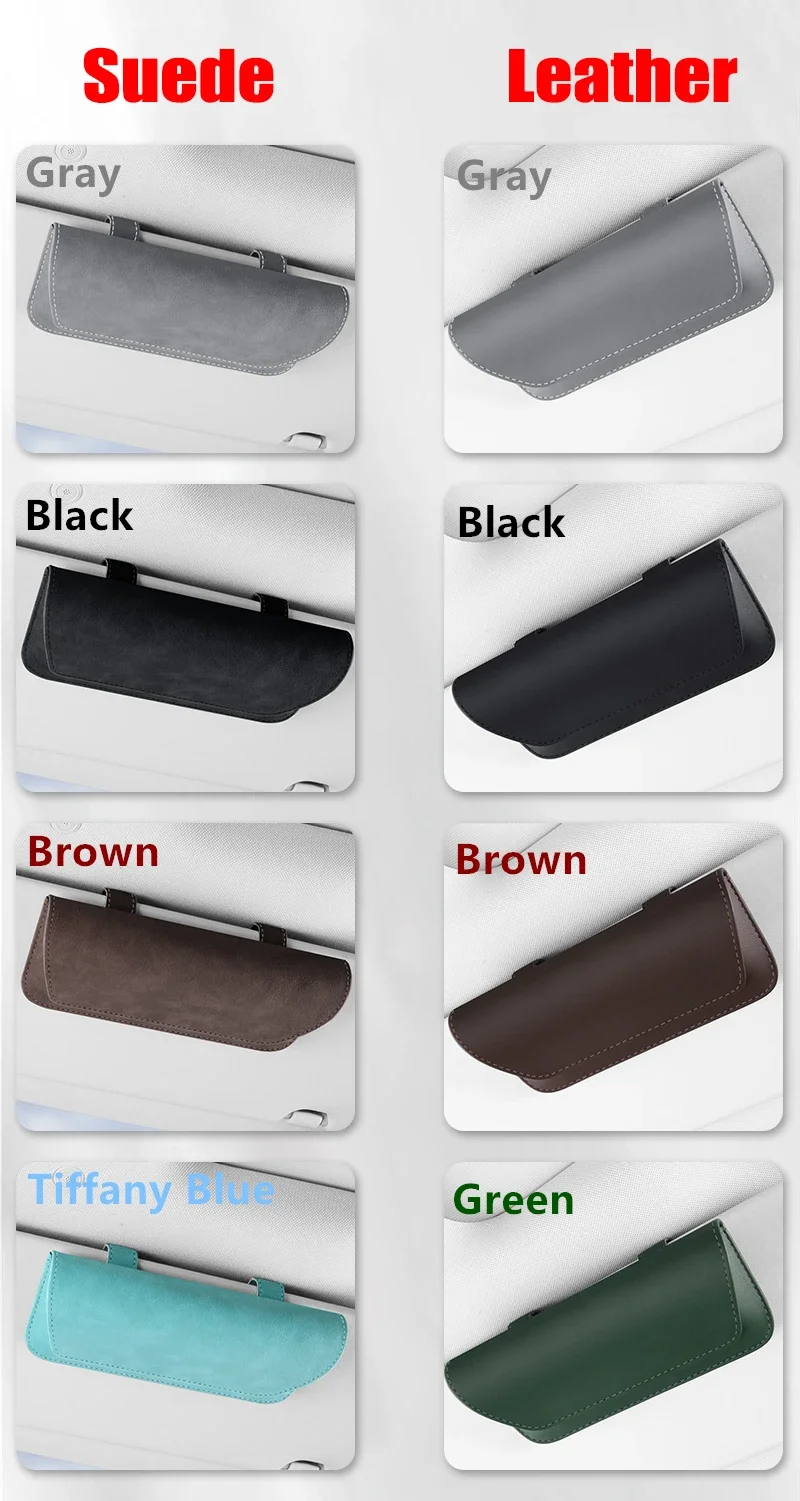 Auto Brillenetui Organizer Lagerung Auto Brillenetui Brillenbox für Auto Sonnenblende Organizer Sonnenbrillen für BMW Brillenetui – Detail 4