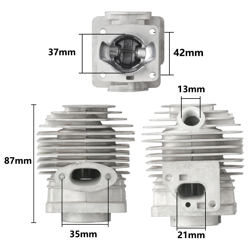 XCAN 37mm Cylinder Piston Kit For Mitsubishi TB33 TU33 TL33 CG330 1E36F 36F Chainsaw Brush Cutter Grass Trimmer Spare Parts