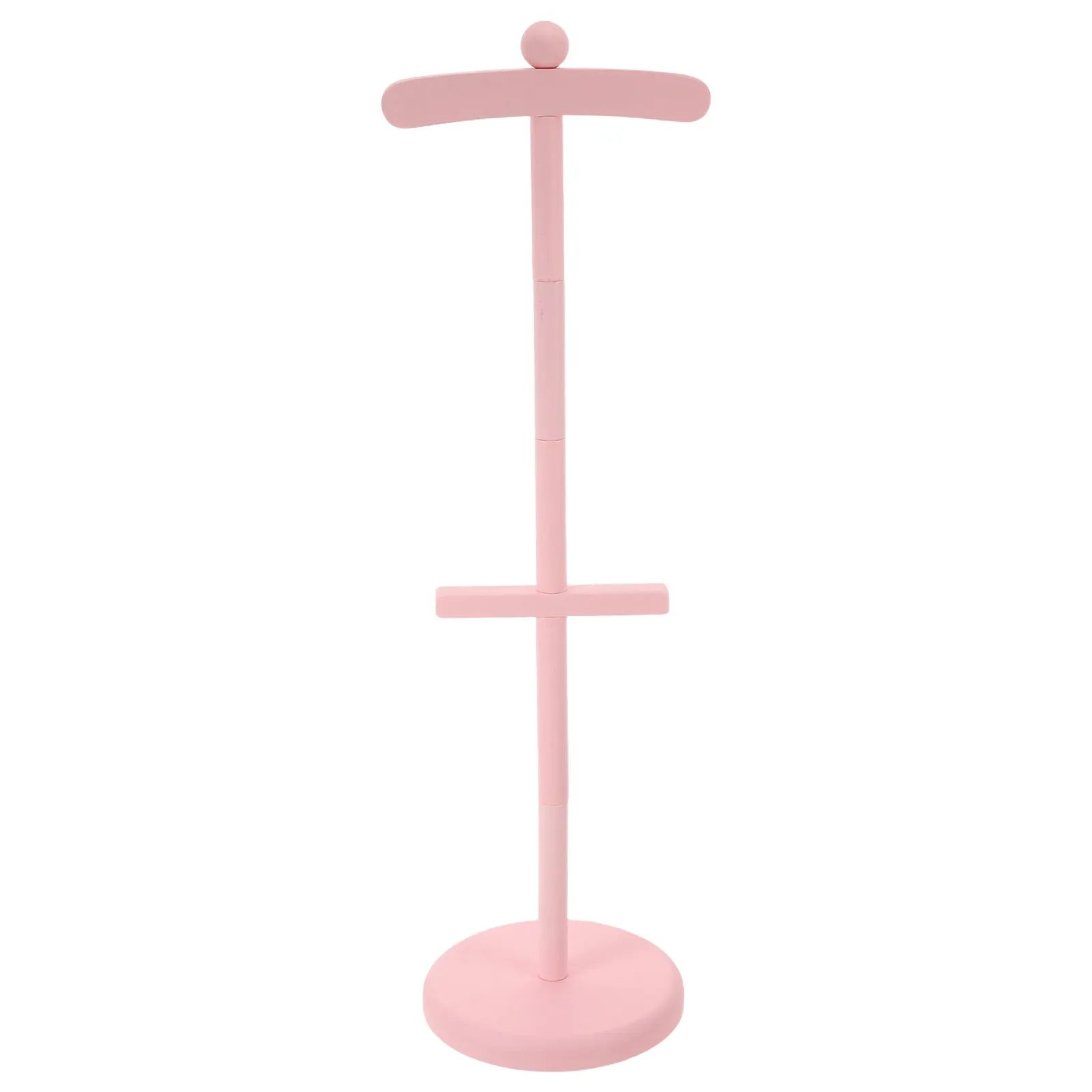 Baby Clothing Display Rack 25Inch Natural Wood Outfit Stand for Newborn Party Christening Ceremony Rustic Nursery Clothes Hanger