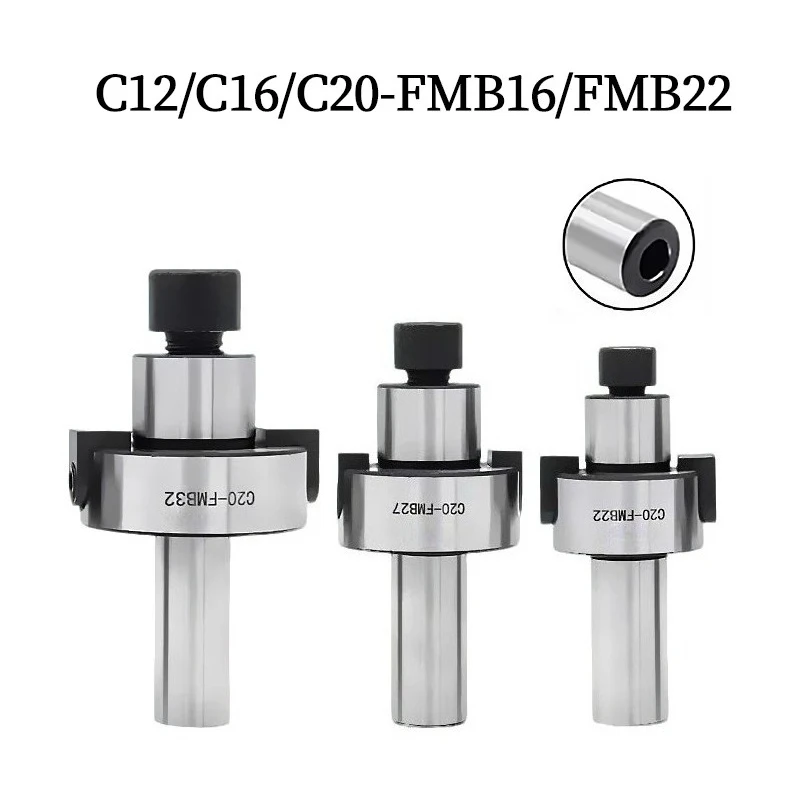 1PC C12 C16 C20 FMB22 FMB16 Face Milling Cutter Tool Holder Straight Shank FMB Face End Mill End Mill Rod Adaptor Cutter Shank