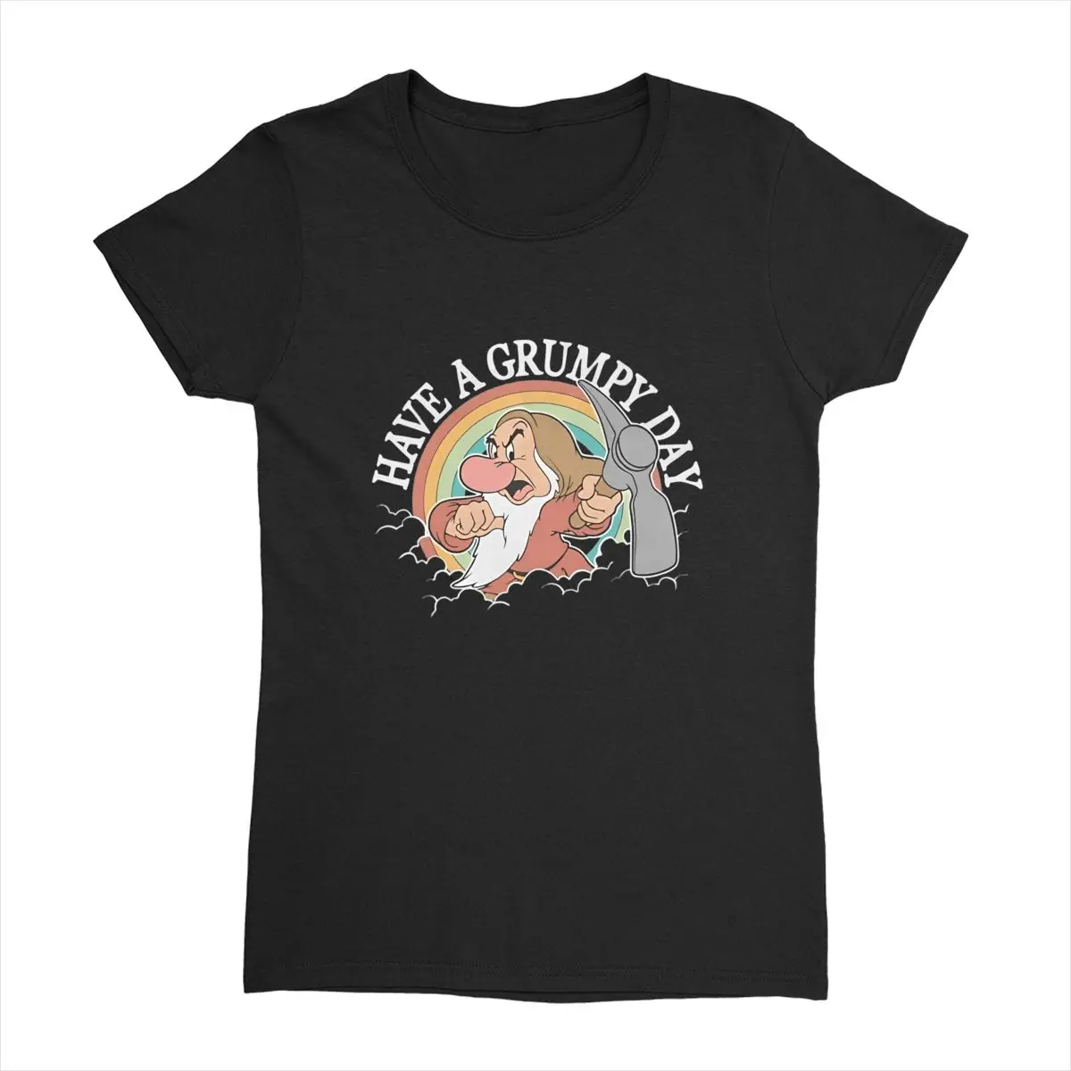 

The Seven Dwarfs Cotton T Shirt Women Street Style Casual T Shirts Summer Round Neck Kawaii Tees Big Size Clothing
