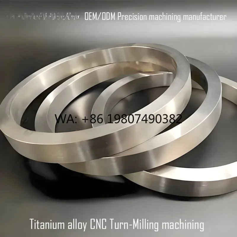 

High Precision ±0.005 Tolerance Large Ring Shaped Titanium 5 Axis CNC Custom Turning Machining Parts