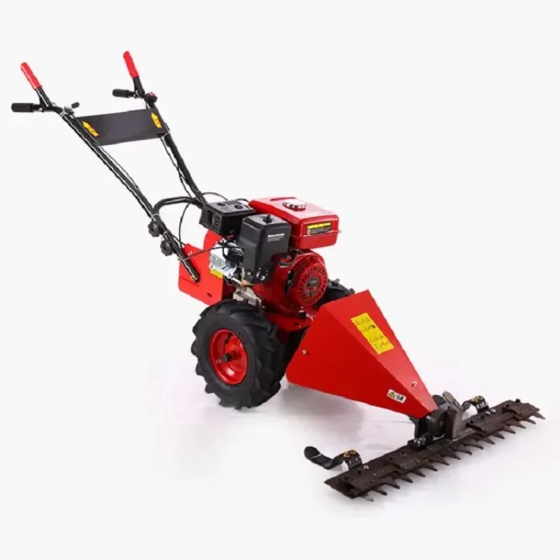 Manual self-propelled gasoline lawn mower/mini walking tractor lawn mower/sickle mower