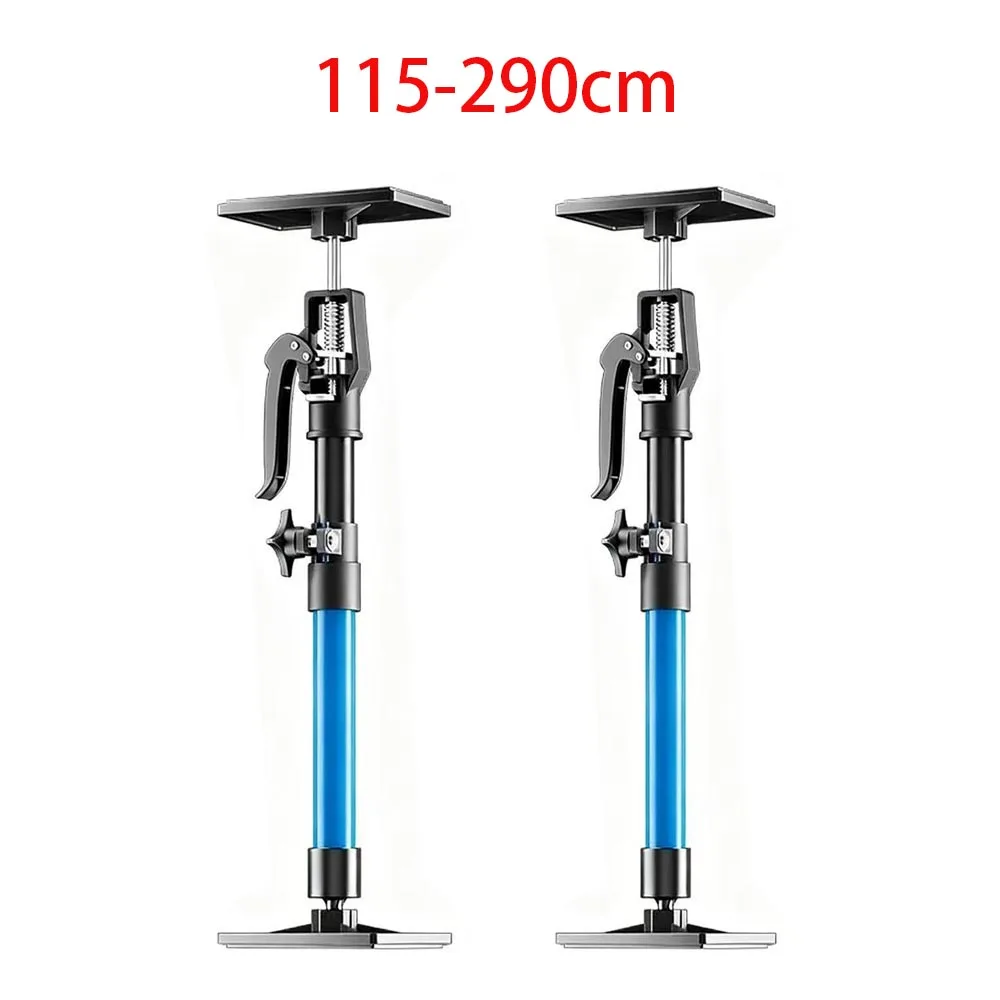 Nieuwe 2 Stuks Arbeidsbesparende Telescopische Stalen Ondersteuning Staaf Kast Jack Gipsplaten Bouw Tool Uitbreidbaar Antislip Hand Lifting Jack