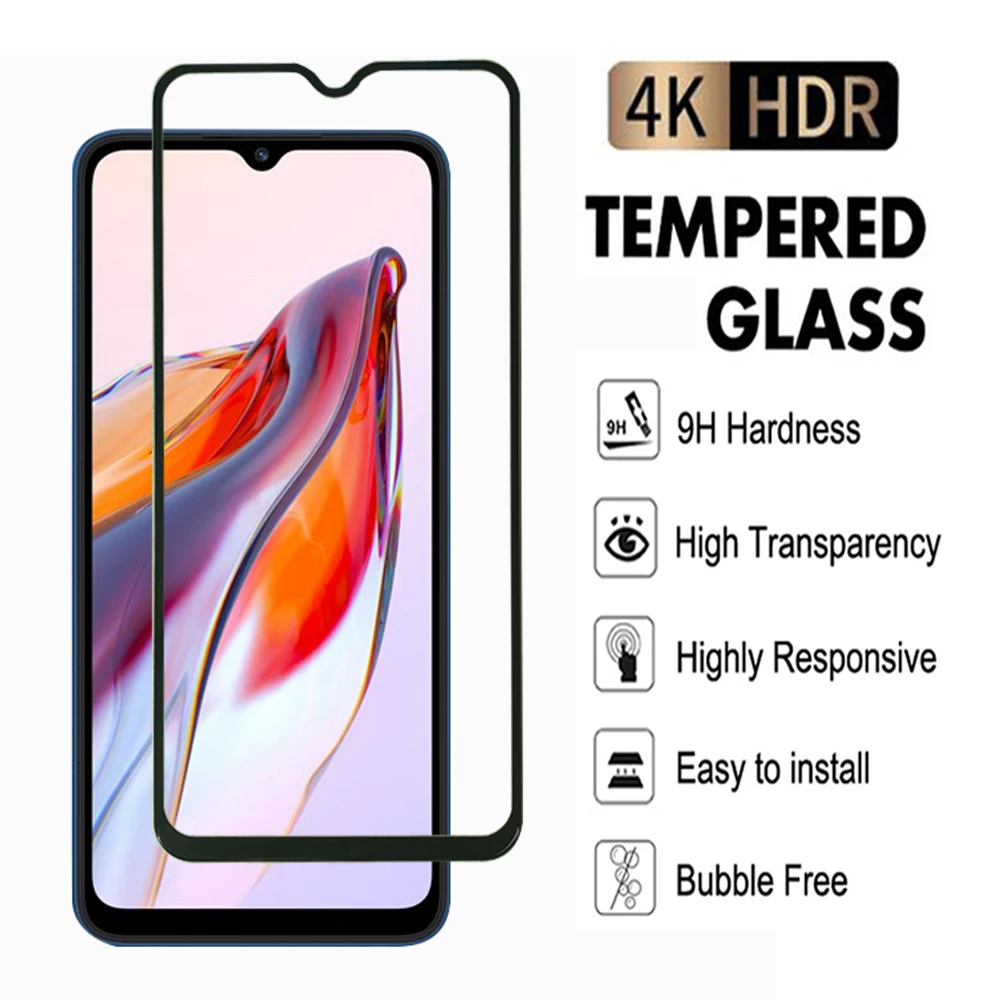 Tempered Glass For Xiaomi Redmi Note 12 13 Pro Plus 4G 5G Full cover Screen Protector for Redmi 12C 13C 12T 12S Transparent Film