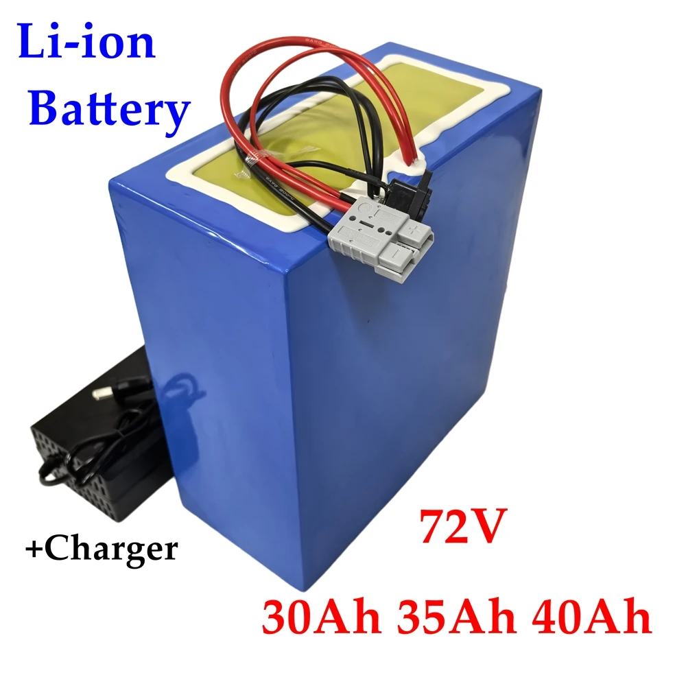 Batterie li-ion haute capacité, 72V, 40Ah, 72V, 35Ah, 30Ah, 100A BMS, planche de surf électrique, jet, moteur électrique au lith