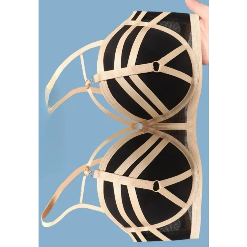Push Up Bra Thick Cup Comfy Round Manga Breast Bra Sexy Plus Size Lingerie Lift Side Support Anti Sagging Underwear For Women