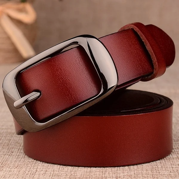 

NEw Women Fashion Wide Genuine Leather Belt Woman Without Drilling Luxury Jeans Belts Female Top Quality Straps