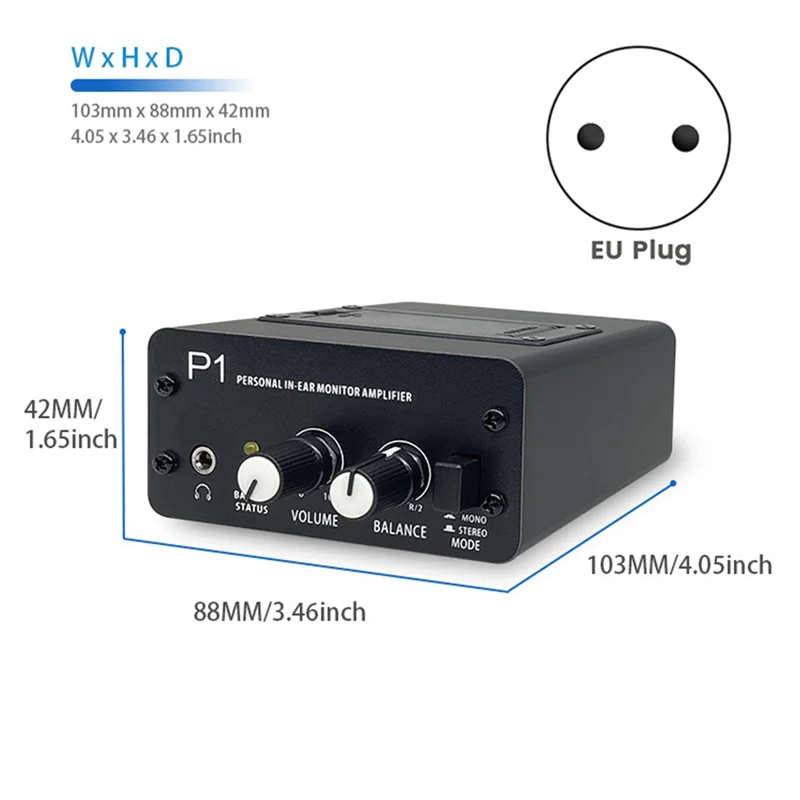 B30C-P1 Hoofdtelefoon Monitor Hoofdtelefoon Voorversterker Oortelefoon Versterker Amp Met XLR Ingangen 6.35 Uitgang Audio Amp