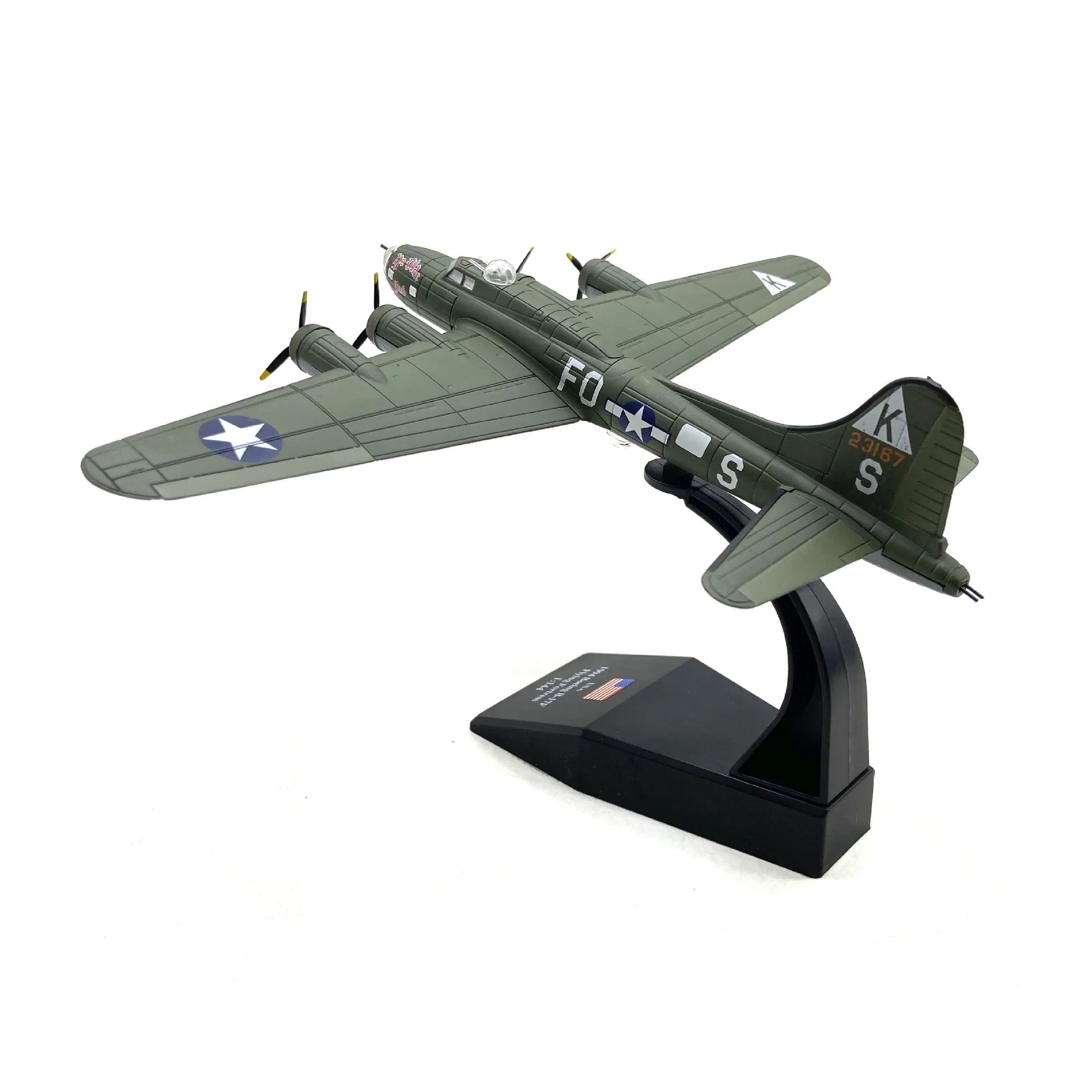 1/144 Scale US B 17 Aircraft Model Miniature Multipurpose Sturdy Aviation Collectibles Plane Souvenir Realistic