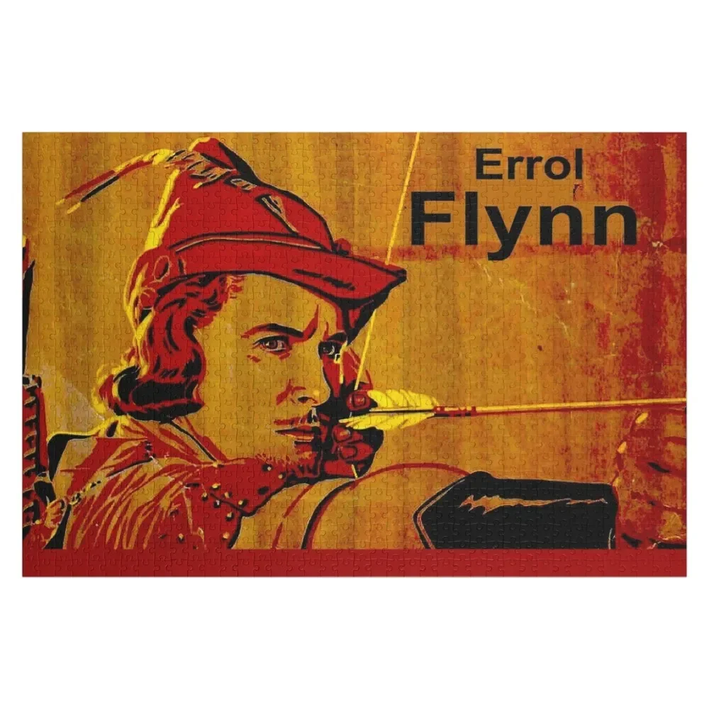 

ROBIN HOOD; Vintage Rare Movie Poster Print Jigsaw Puzzle Customizable Gift Custom Wooden Gift Puzzle