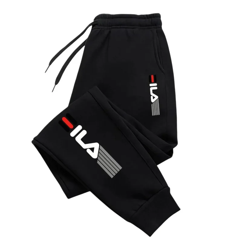 Men's autumn and winter trendy casual pants, jogging pants, elastic waisted sports casual pants, loose fitness sweatpants