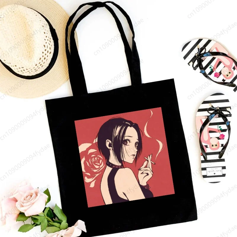 Nana Osaki Japońskie anime Manga BLAST Torba na zakupy Drukuj Oryginalny design Czarne unisex modne torby podróżne płócienne