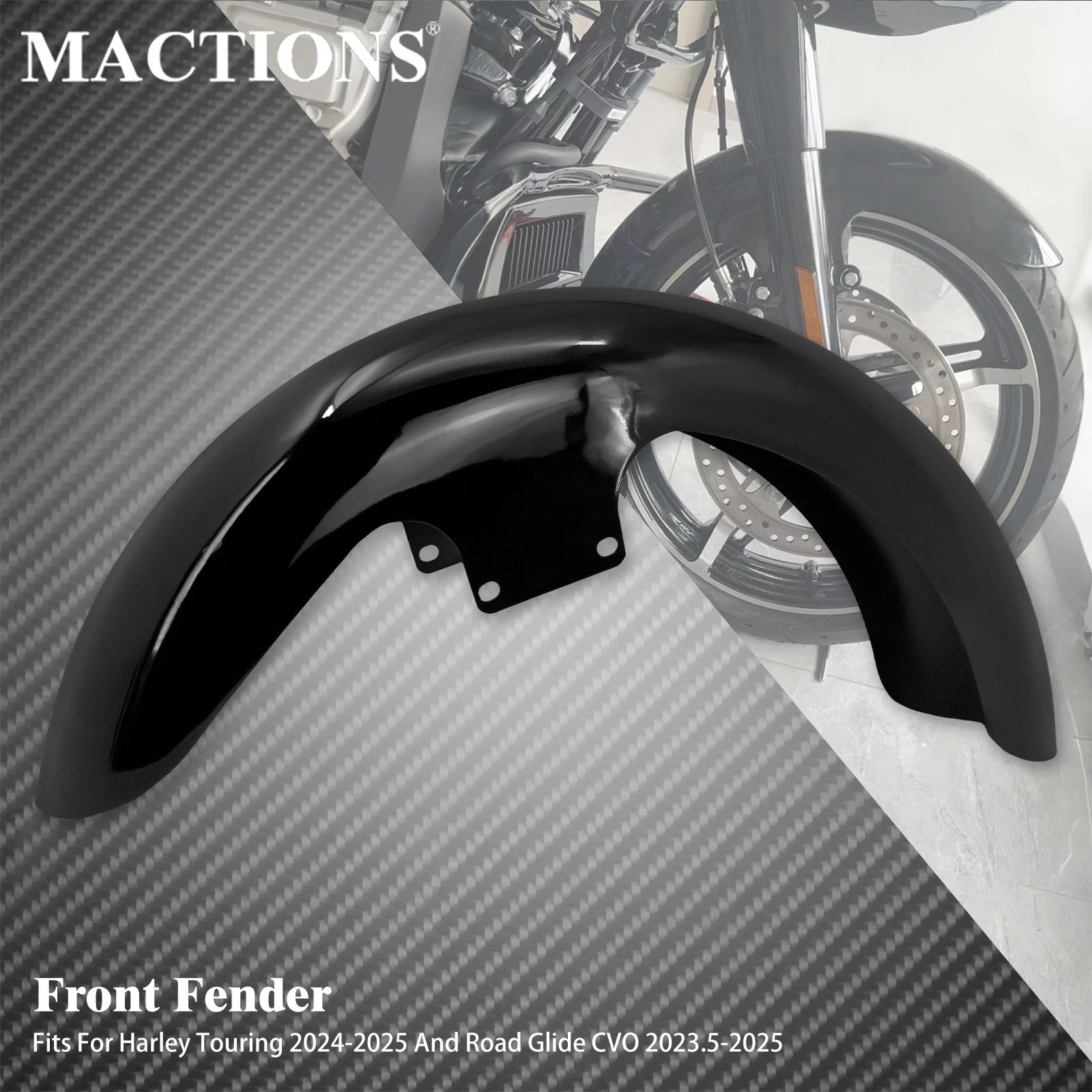 

Motorcycle 19'' Front Fender Iron Wheels Wrap Mudguards Protector Cover For Harley Touring Electra Street Glide FLHR 2024-2025
