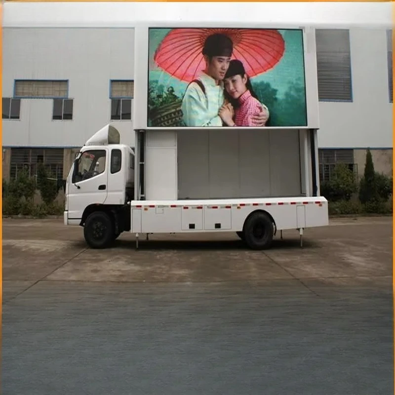 Mobile Truck P6 Programmable LED Commercial Advertising Display Screen Board