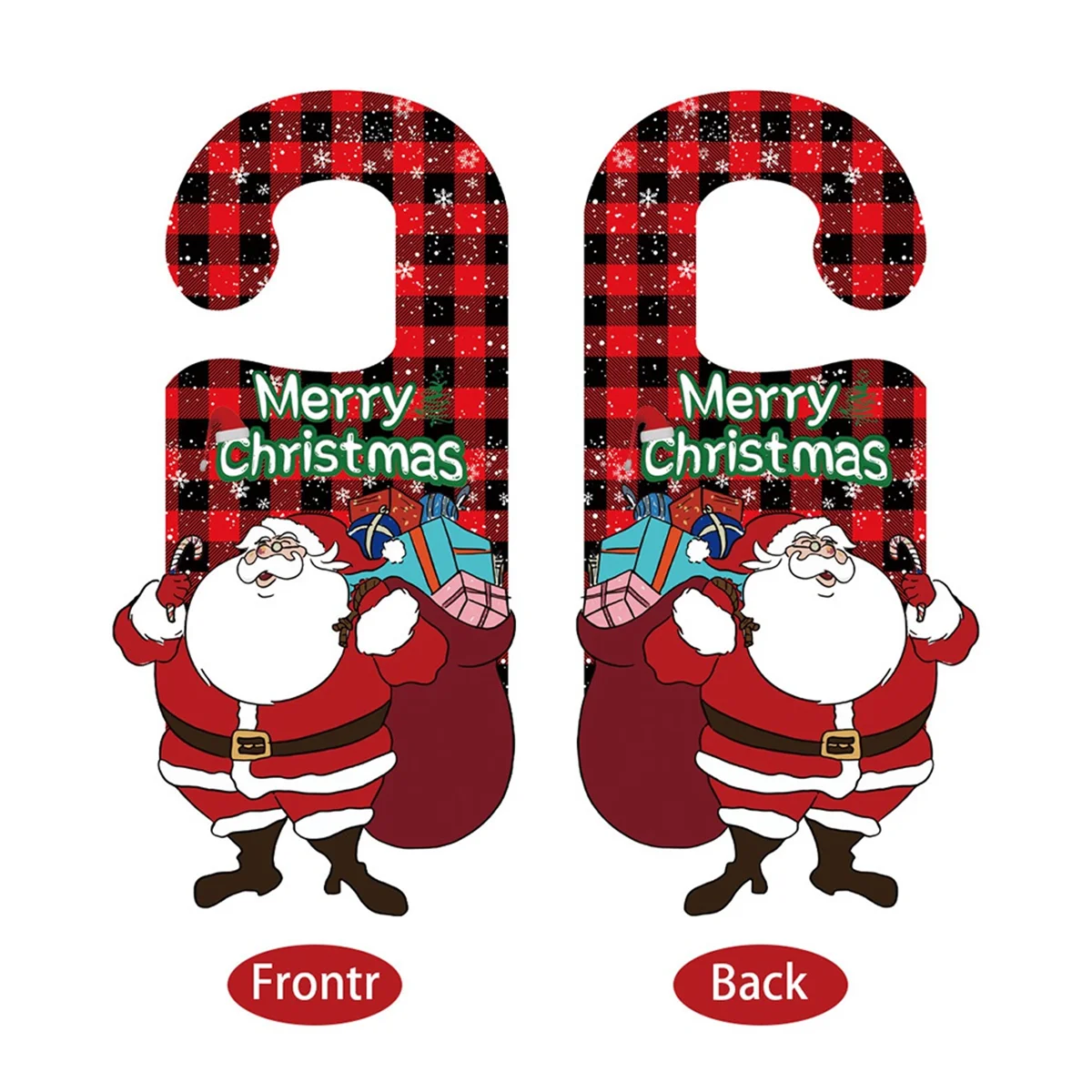 Décoration de cintre de poignée de porte de Noël, ornement de Noël, pendentif de poignée de porte, signe, 6 pièces