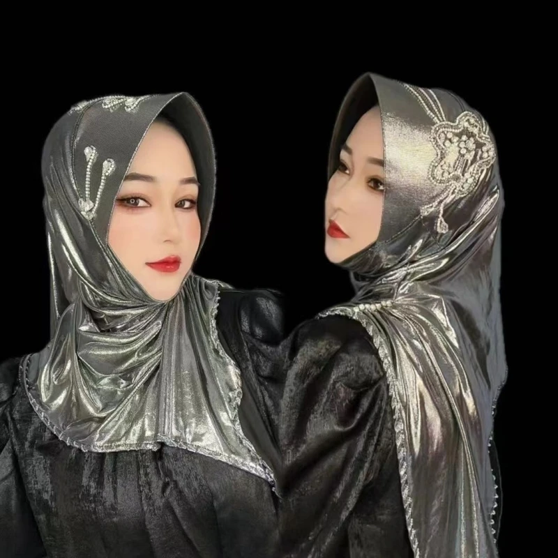 Freeshipping Hijab Muslim Women Shawl Headscarf Luxury Tassels Chiffon Scarf Malaysia Prayer Kufi Islam Saudi Arabia Winter