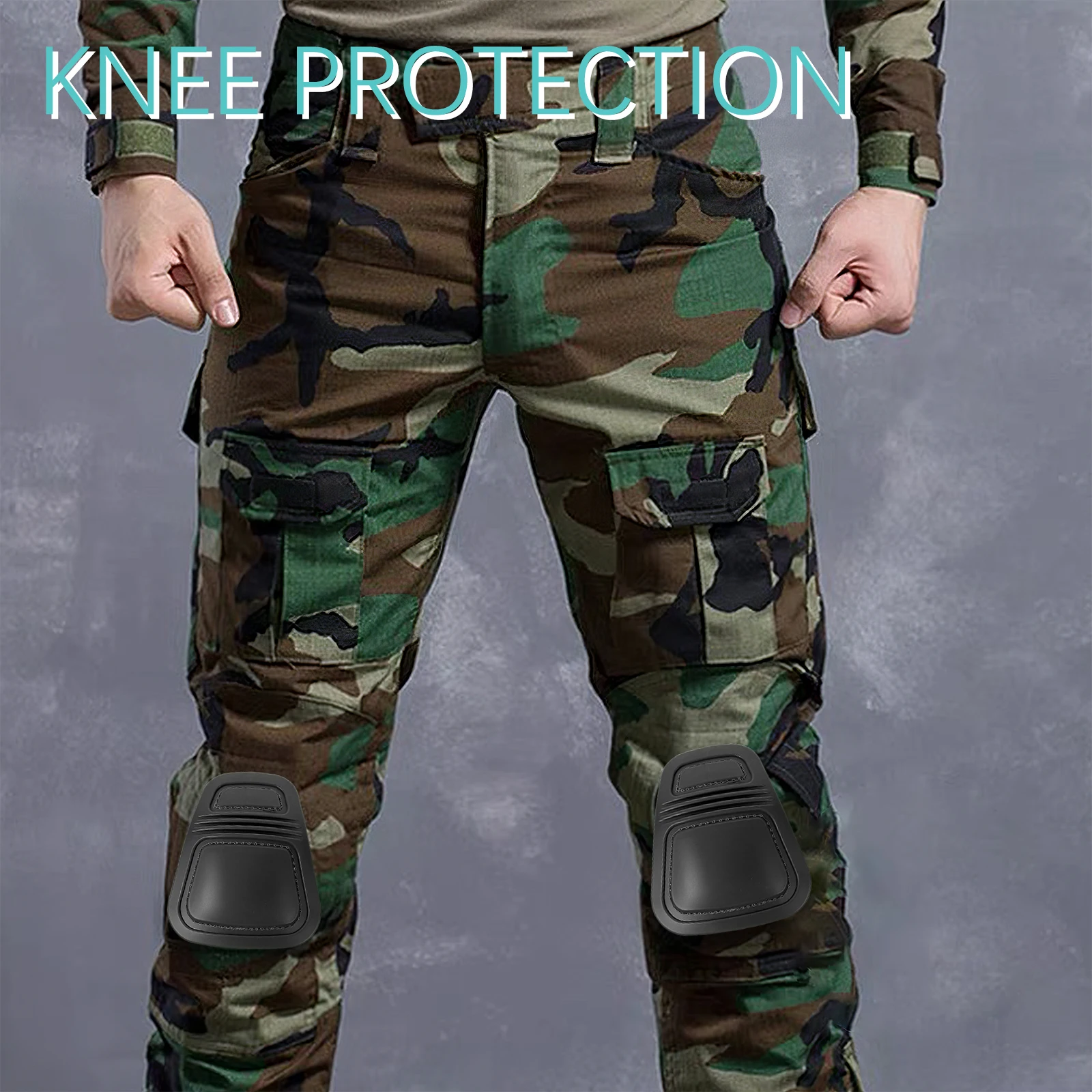 

1 set Knee Knee Elbow Pads Pads Tactical Inner Gear Black Set for Adults Children Sports Skateboarding