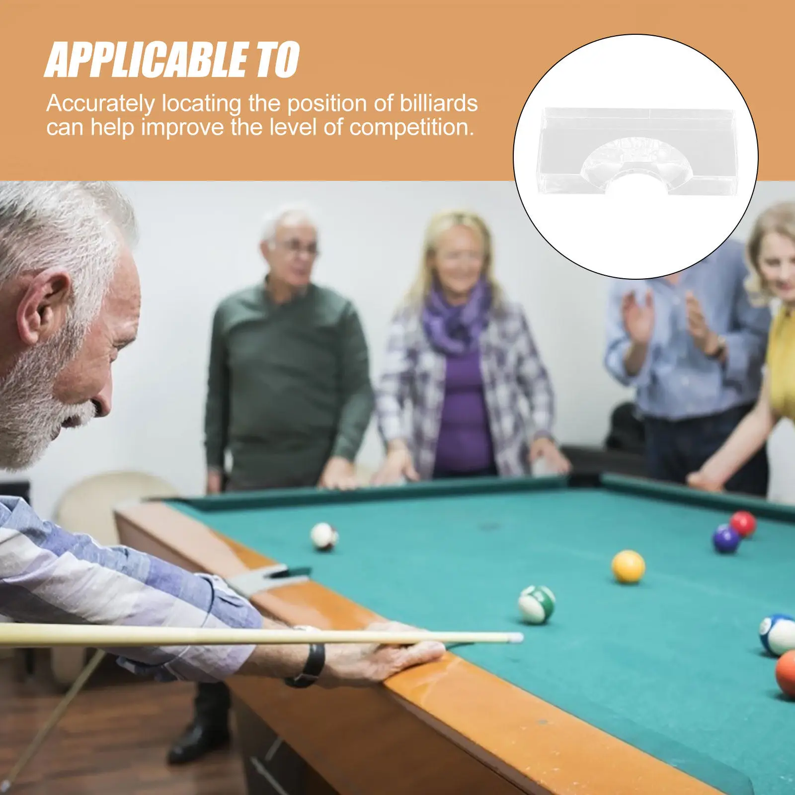 

Стильный акриловый держатель для шаров для снукера с функцией точного позиционирования, подставка для бильярда для профессиональной игры