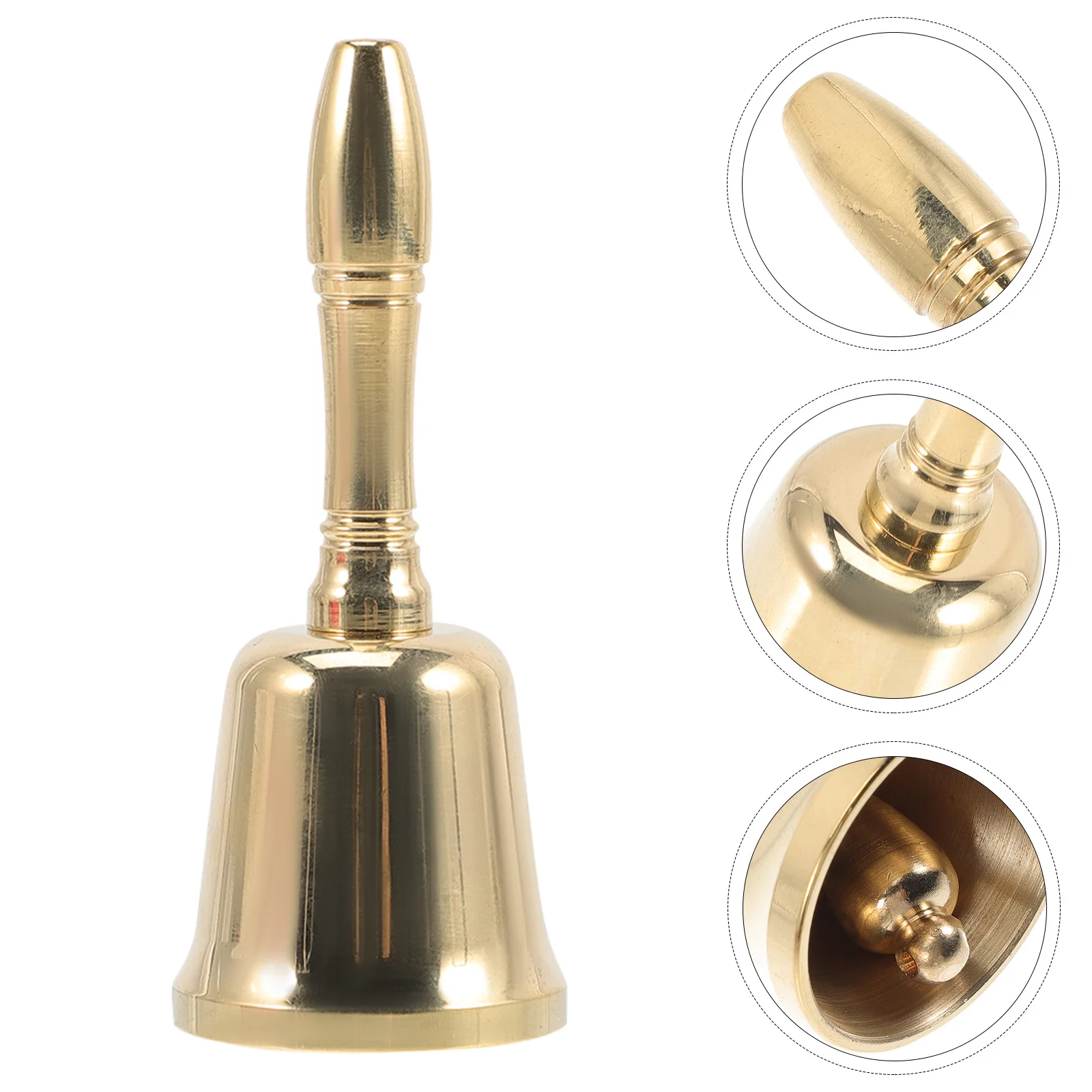 

Hand Bell Small Brass Bell Clear Sound For Hotel Restaurant School Service Call Alarm Desktop Wedding Christmas Party