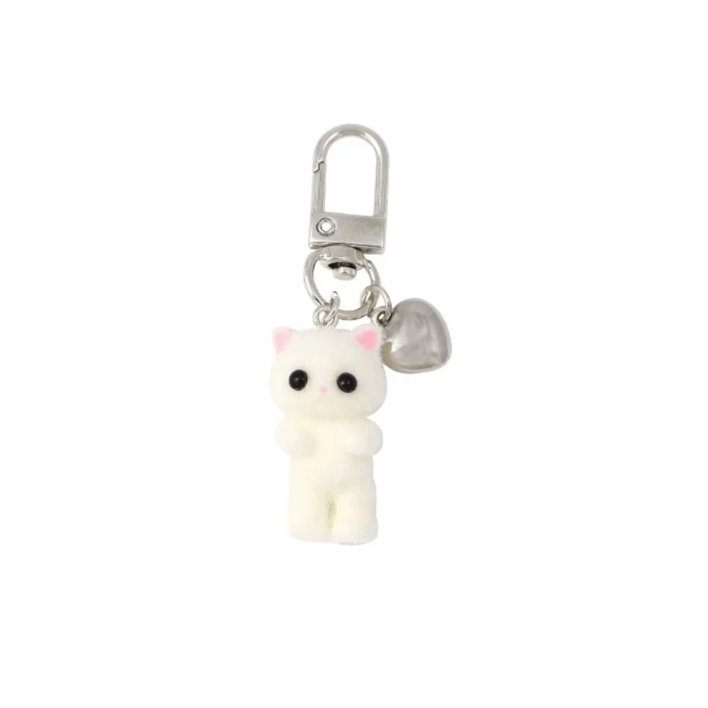 Funny Bag Hanging Cat Keychain Ornaments Resin Cat Pendant Creative Mini Car Key Ring Gifts