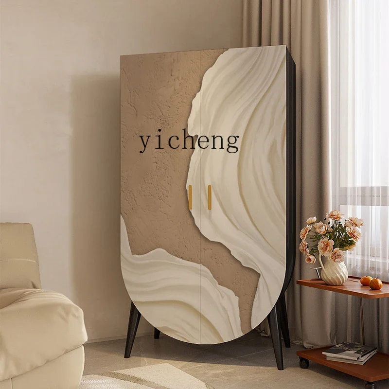 

W12- floor-to-ceiling locker household bedroom solid wood wardrobe living room door against the wall integrated storage cabinet