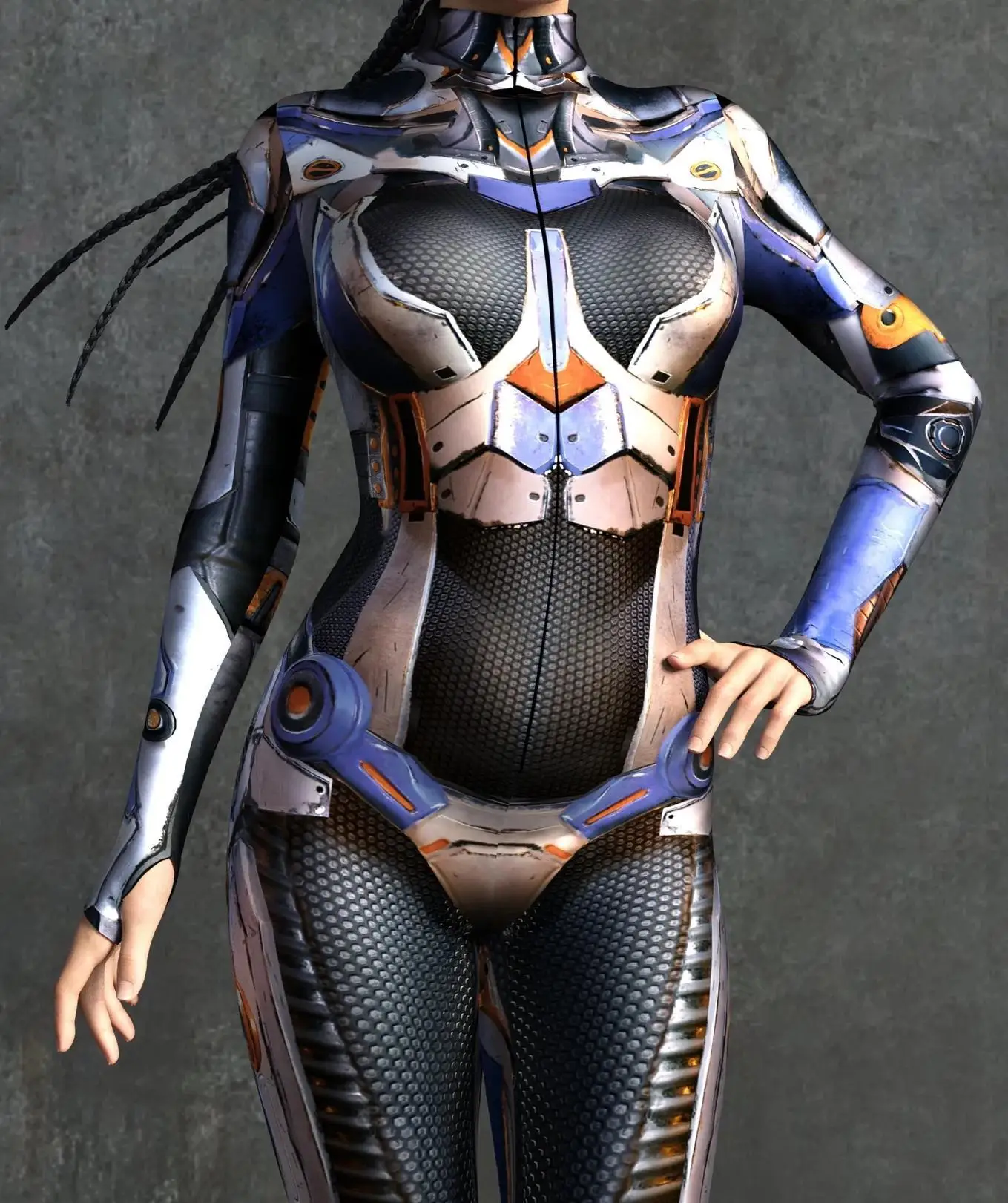 Cooles mechanisches Rüstungs-Cosplay-Kostüm für Frauen, Punk-Bodysuit, elastischer Jumpsuit für Feiertagspartys, ausgefallene Aerial-Yoga-Auftritte, Catsuit – Detail 18