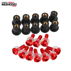 Per Suzuki GSXR 600 750 1000 K1 K2 K3 K4 K5 K6 K7 K8 K9 K11 5mm 10 pz moto parabrezza bulloni viti fissaggio dado