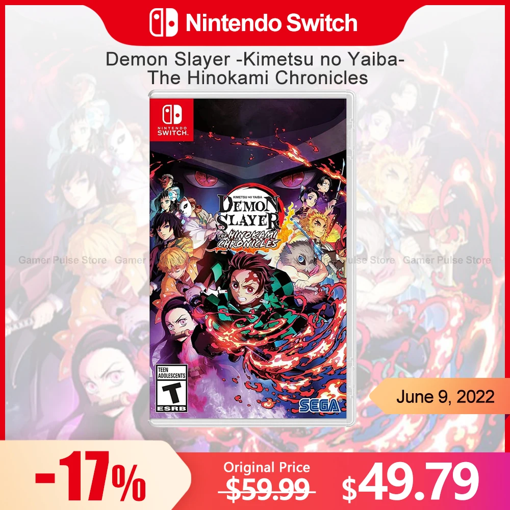 

Demon Slayer Kimetsu no Yaiba The Hinokami Chronicles Nintendo Switch Game Deals Action Fighting Genre for Switch OLED Lite