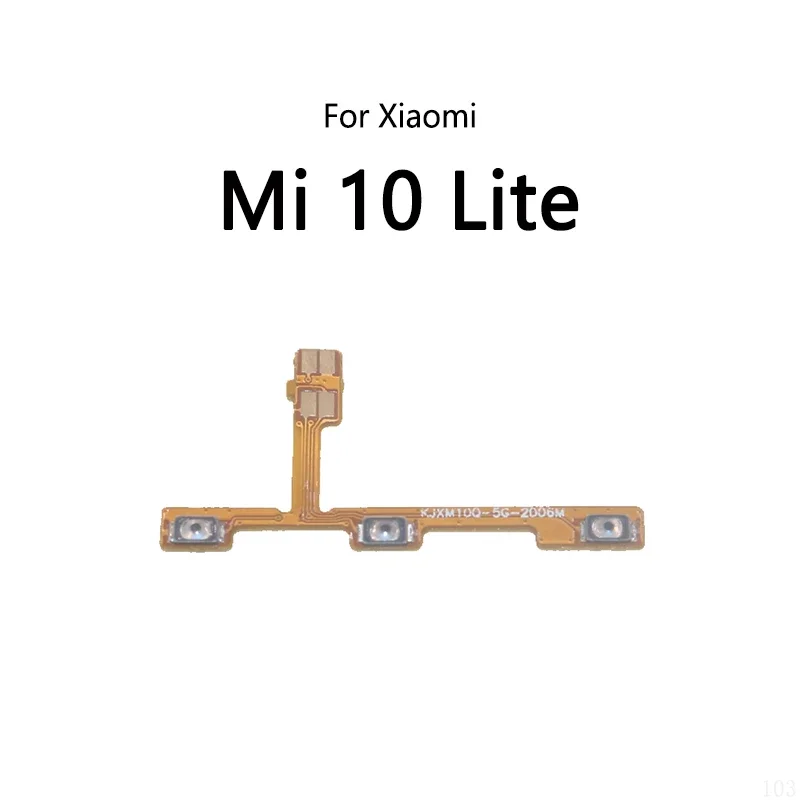 High-quality 10 Pcs/lot For Xiaomi Mi 10 Pro 10T Lite Ultra Power Button Switch Volume Mute Button On/off Flex Cable