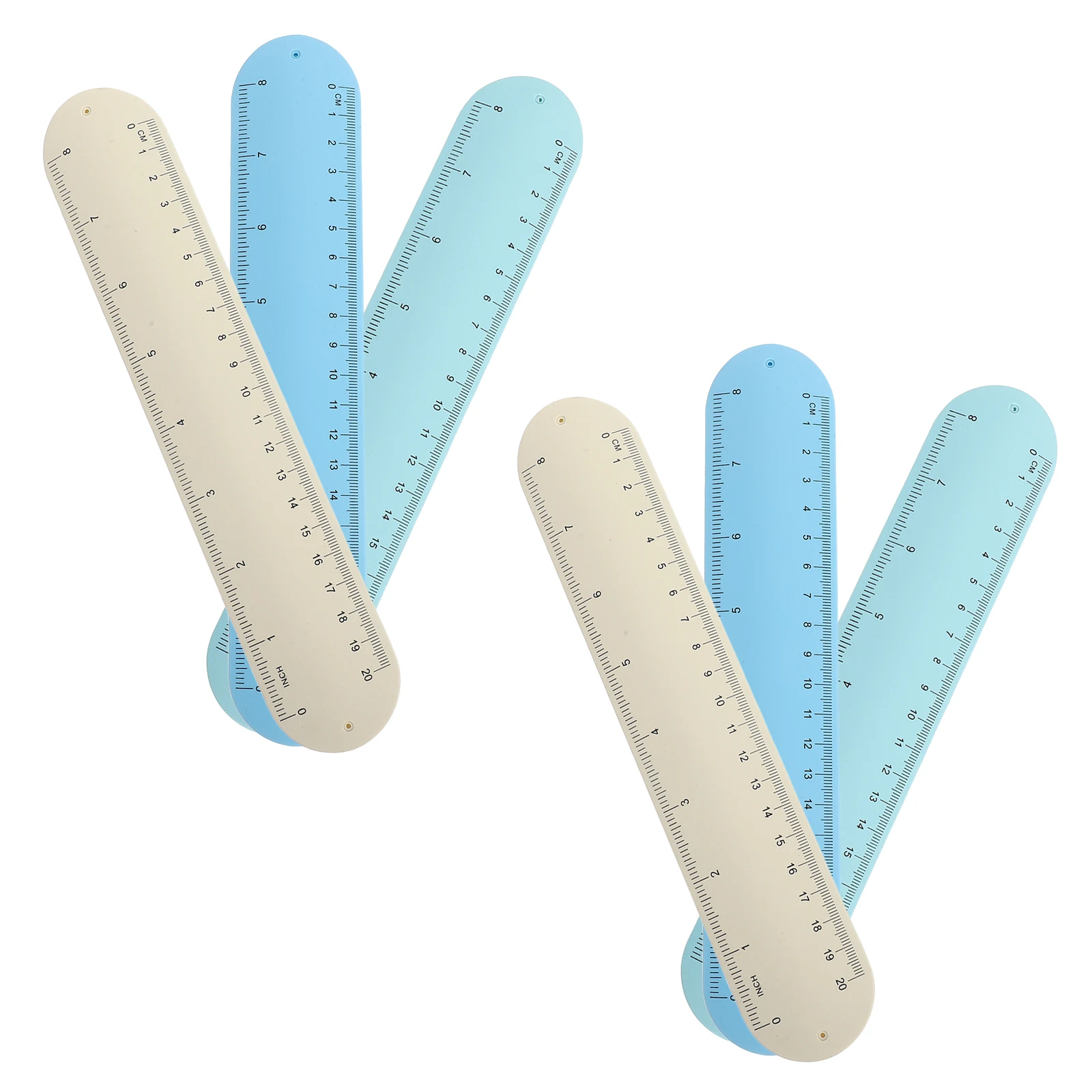 

6pcs Memo Bracelet Reusable Silicone Bands Notepad Wristband Erasable Slap Bracelets for Nurses Students