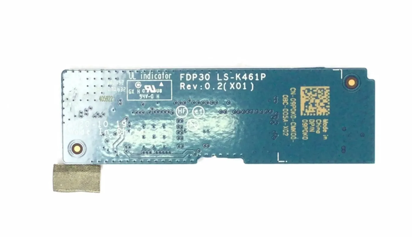 Keyboard Transfer IO Small Board LS-K461P 09P0K0 Replacement For Dell XPS 13 9305 13.3 Inch Notebook Keyboard Daughter Board