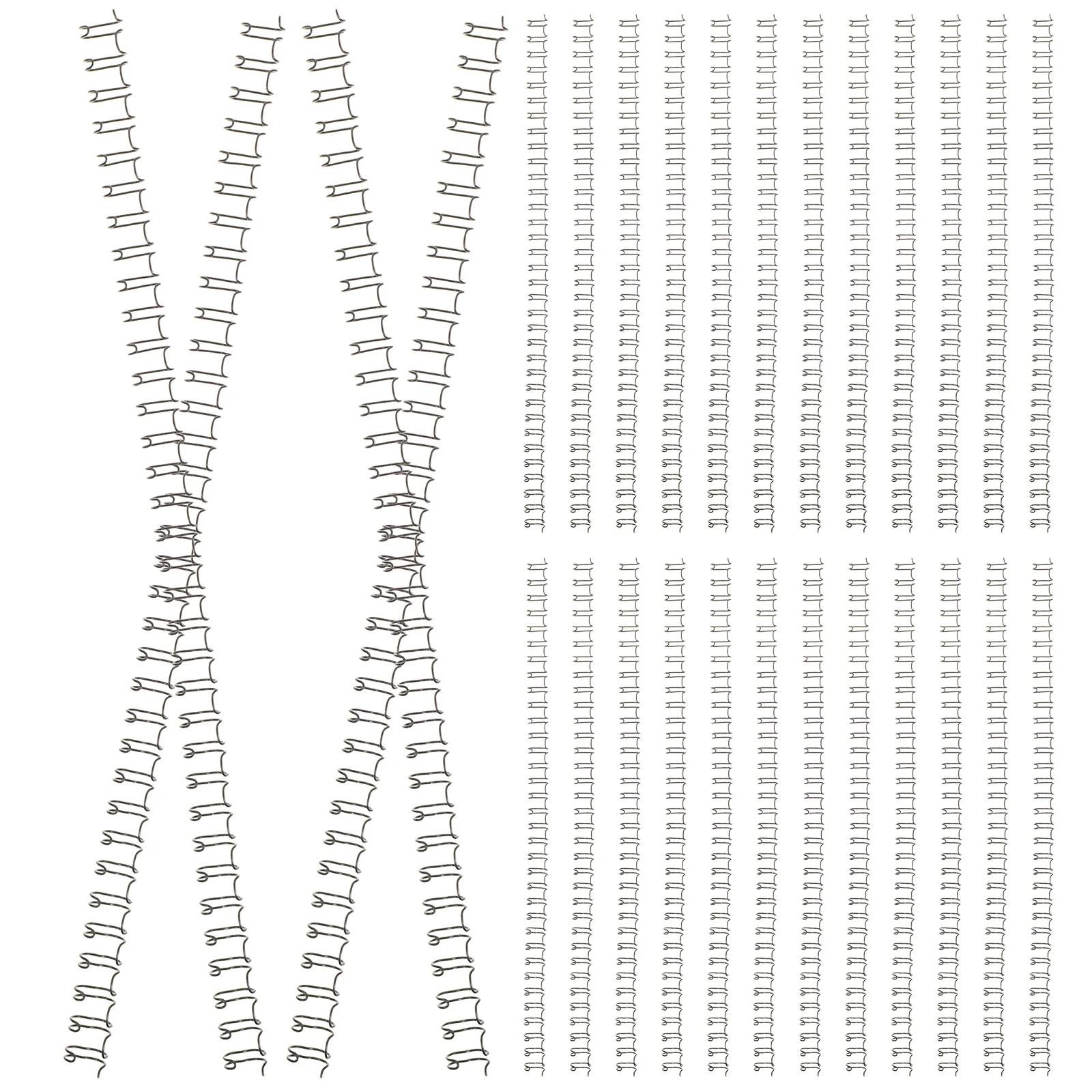 

100 шт., Спиральные кольца-зажимы для блокнотов