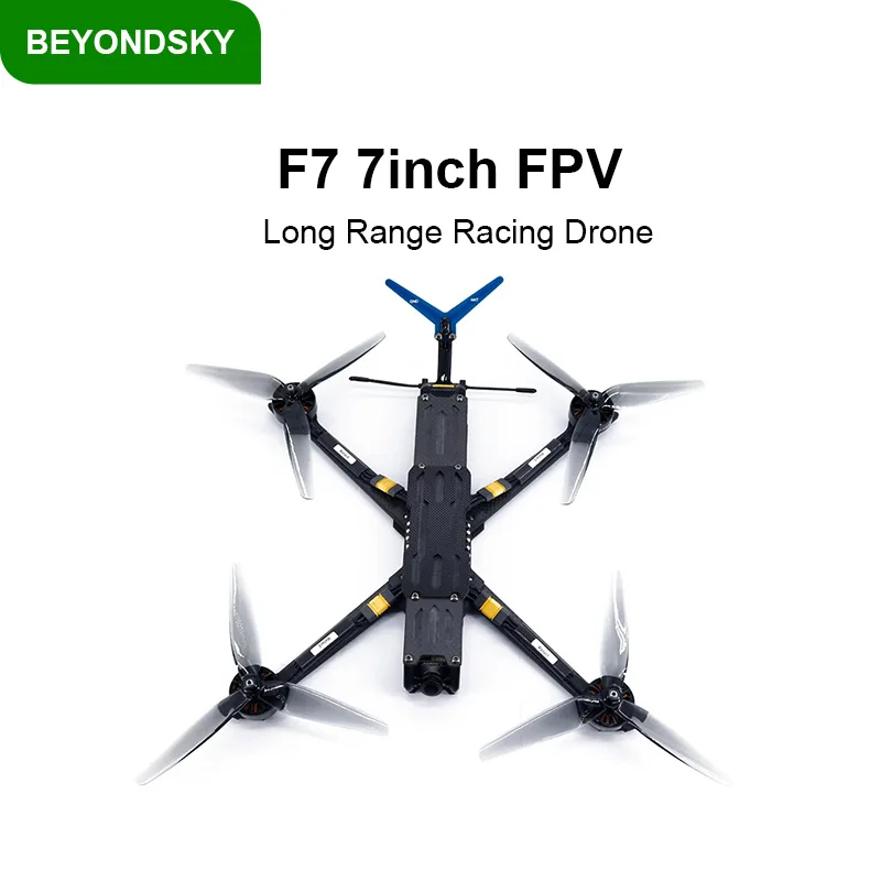 

F7 2 кг полезной нагрузки Super Power 7-дюймовый гоночный дрон FPV дальнего действия PNP Квадрокоптер F405 FC 55A ESC 5,8 ГГц 2,5 Вт VTX ELRS 915 МГц/2,4 ГГц