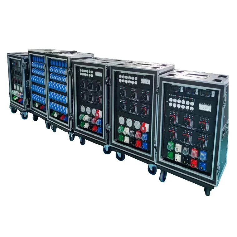 24 channels electrical distro panel power distribution box with socapex twistlock outputs