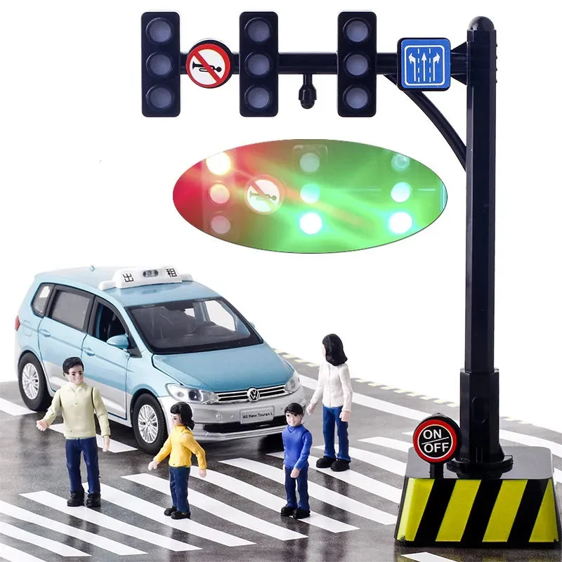 

Kids Mini Traffic Signs Light Speed Camera Model Toy with Music LED Education Kid Toy fun Simulation Traffic rule cognition toy