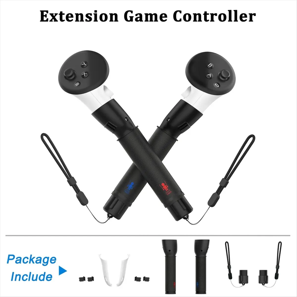 A86G NEW New for 3 Accessories VR Controllers Handle Dual Lightsaber for 3 VR Game Accessories White