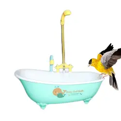 Parrot Automatic Bathtub Toy Bird Automatic Bathtub Swimming Pool Toy Multifunctional Shower Box Pet Pool Birdbath Bowl Bird