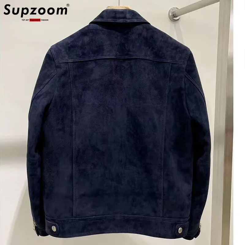 Supzoom New Arrival Autumn And Winter Lapel Velvet Loose Casual Retro Sheepskin Leather Bf Style Handsome Warm Jackets Men Coat