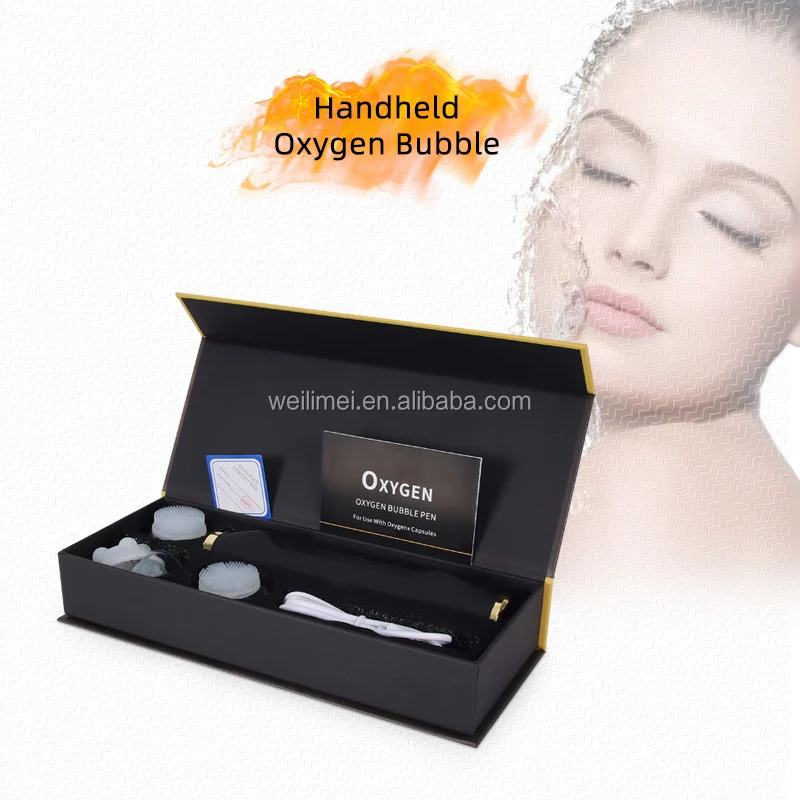 2025 Newest Portable CO2 Bubble Oxygenation Capsules Pods Rechargeable Oxygen Skin Tightening Facial Machine